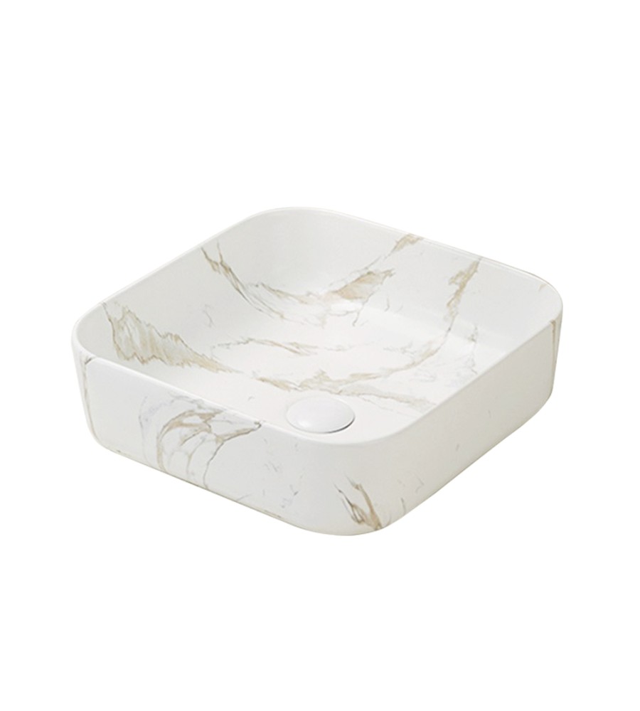 K2423-P76 Countertop marble Ceramic basin