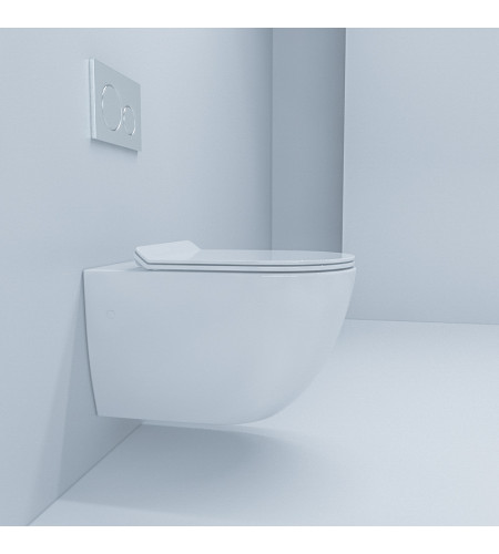 B2376 In-Wall Cistern Wall Hung Rimless Toilet