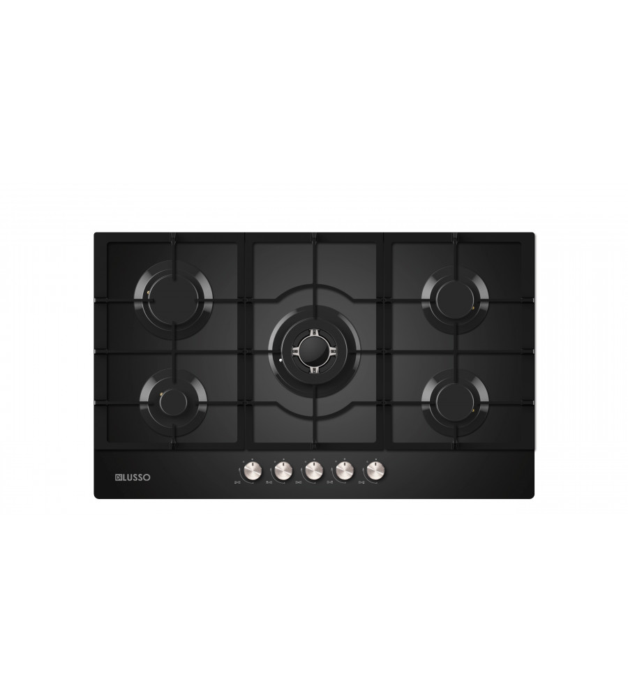 GC905MBFCC GAS COOKTOP - 900MM BLACK GLASS