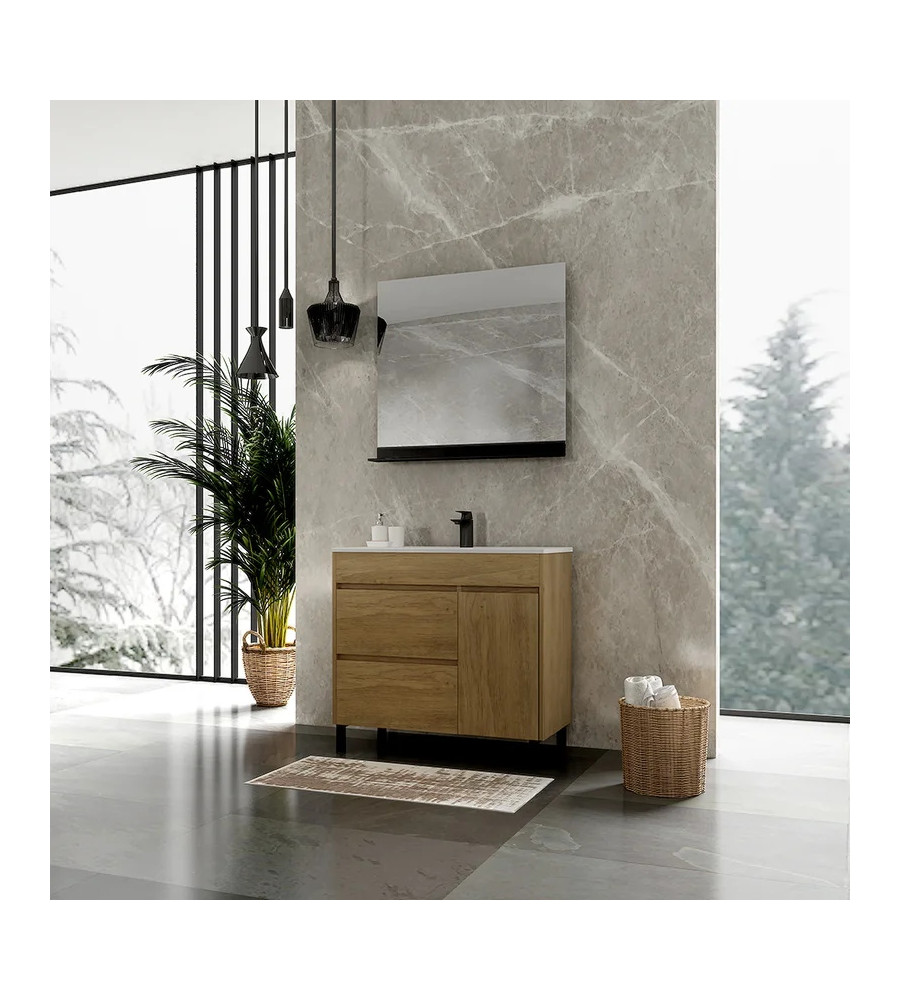 CORA-1200 Light Oak Free Standing Vanity