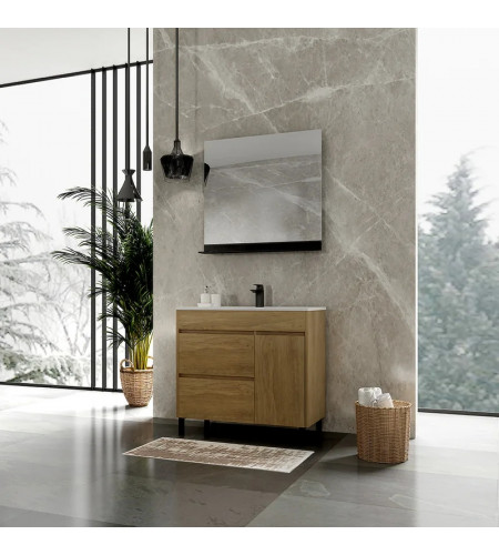 CORA-1200 Light Oak Free Standing Vanity
