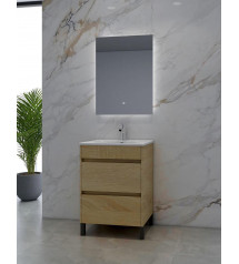 CORA-600 Light Oak Free Standing Vanity