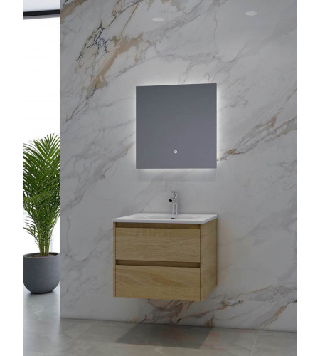 CORAWH-600 Light Oak Wall Hung Vanity