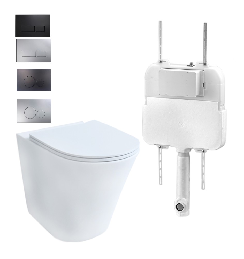 B2303BR08 In-wall cistern floor stand toilet