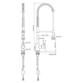 82H07-MB SPRING SINK MIXER PULL OUT