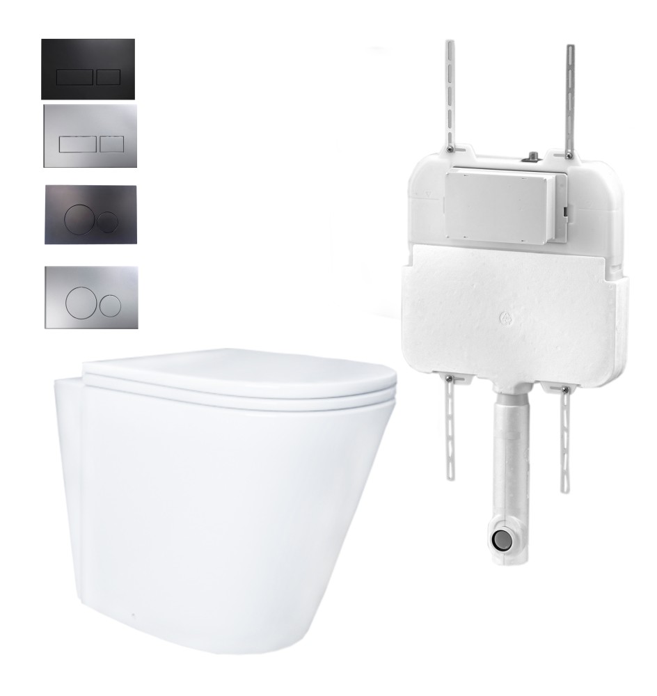 B2380BR08 In wall cistern floor stand toilet