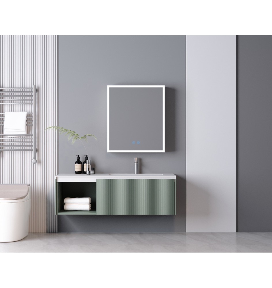 M1020 LED GLOSS WHITE MIRROR CABINET M1020 LED GLOSS WHITE MIRROR CABINET