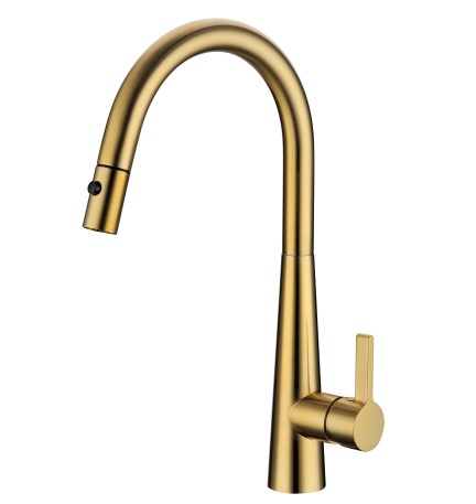 FE42-BG BRUSHED GOLD Kitchen Mixer Pull Out