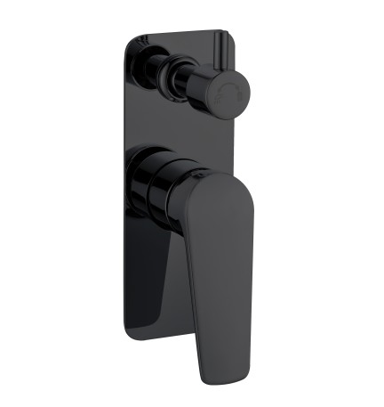 HD7024B MATTE BLACK SHOWER MIXER WITH DIVERTER