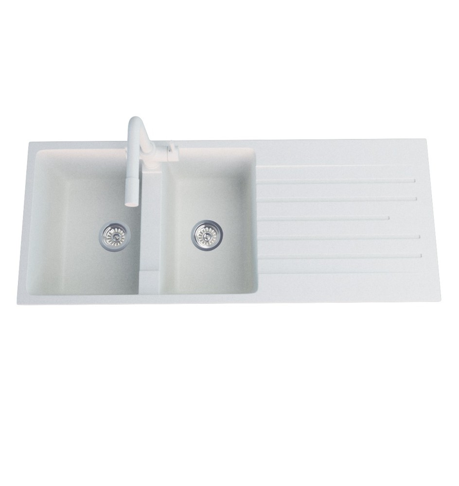 B116W White Granite Kitchen Sink B116W White Granite Kitchen Sink