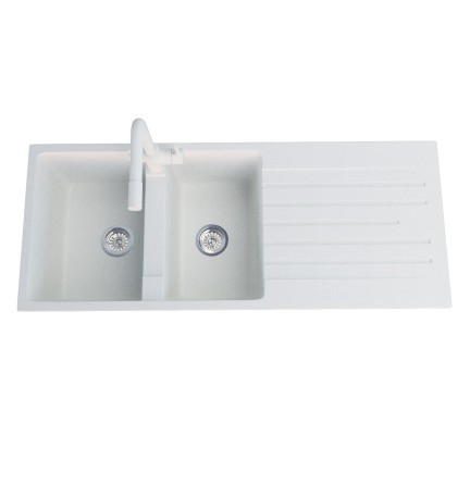 B116W White Granite Kitchen Sink B116W White Granite Kitchen Sink