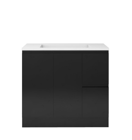 900GB FLORA Freestanding Vanity Gloss Black