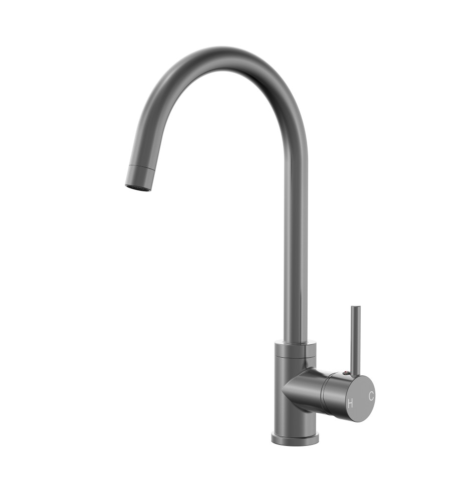 82H37-GM GUNMETAL Round Sink Mixer
