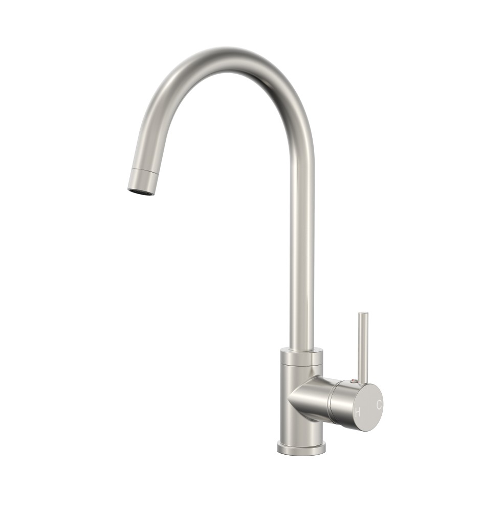82H37-BN BRUSHED NICKEL Round Sink Mixer