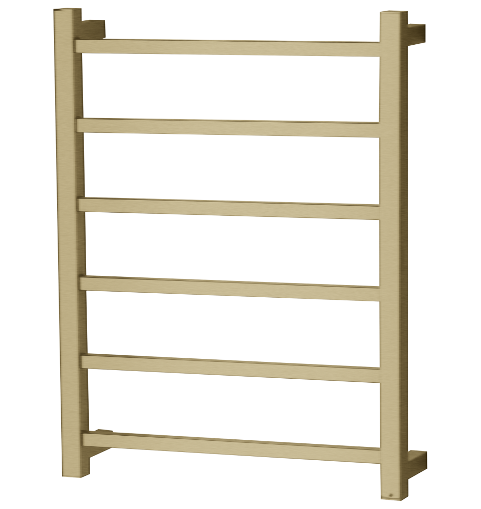 OND-6SBG SQUARE Heated Towel Rail BRUSHED GOLD