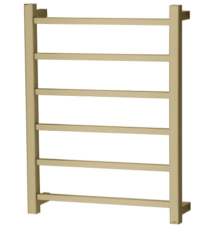 OND-6SBG SQUARE Heated Towel Rail BRUSHED GOLD