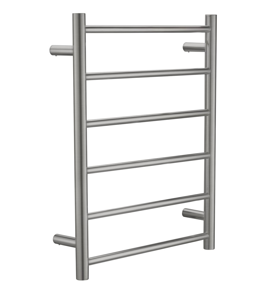 OND-6RBN ROUND Heated Towel Rail BRUSHED NICKEL