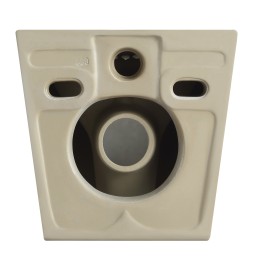 B2376TRWH In-Wall Cistern Wall Hung Tornado, Rimless Toilet NANO GLAZE
