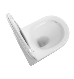 B2376TRWH In-Wall Cistern Wall Hung Tornado, Rimless Toilet NANO GLAZE