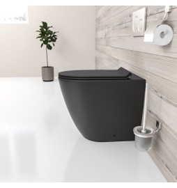 B2376BMB In-Wall Cistern Rimless Toilet MATTE BLACK