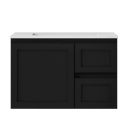 SKBA7546MB SOFIA Wall Hung vanity MATTE BLACK