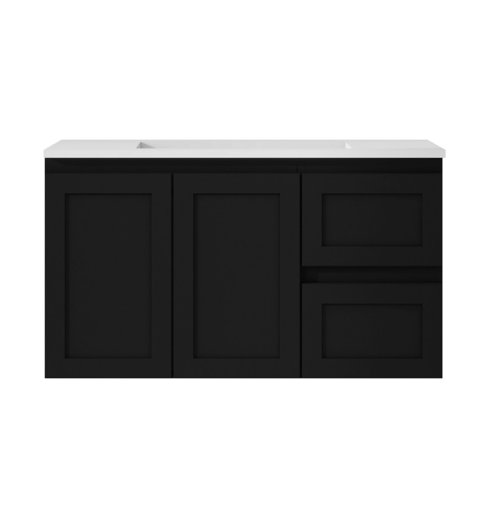 SKBA9046MB SOFIA Wall Hung vanity MATTE BLACK
