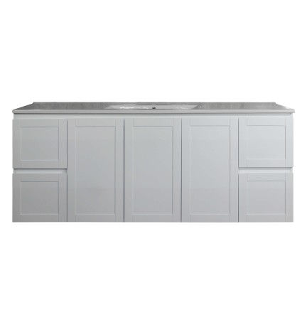 SKBA15046W SOFIA Wall Hung vanity MATTE WHITE