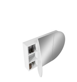 FB-MCOGW GLOSS WHITE OVAL MIRROR CABINET