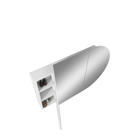 FB-MCOGW GLOSS WHITE OVAL MIRROR CABINET