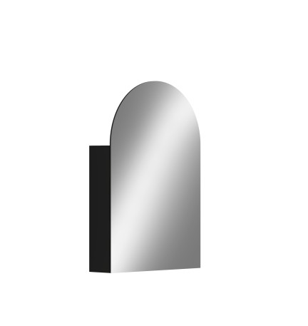 FB-MCO610MB MATTE BLACK ARCH MIRROR CABINET
