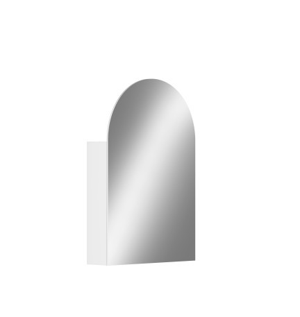 FB-MCO610MW MATTE WHITE ARCH MIRROR CABINET