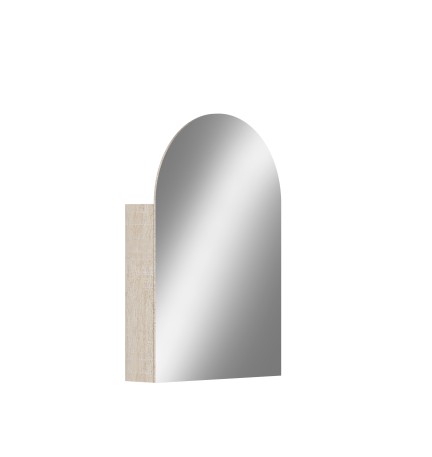FB-MCO610LO LIGHT OAK ARCH MIRROR CABINET