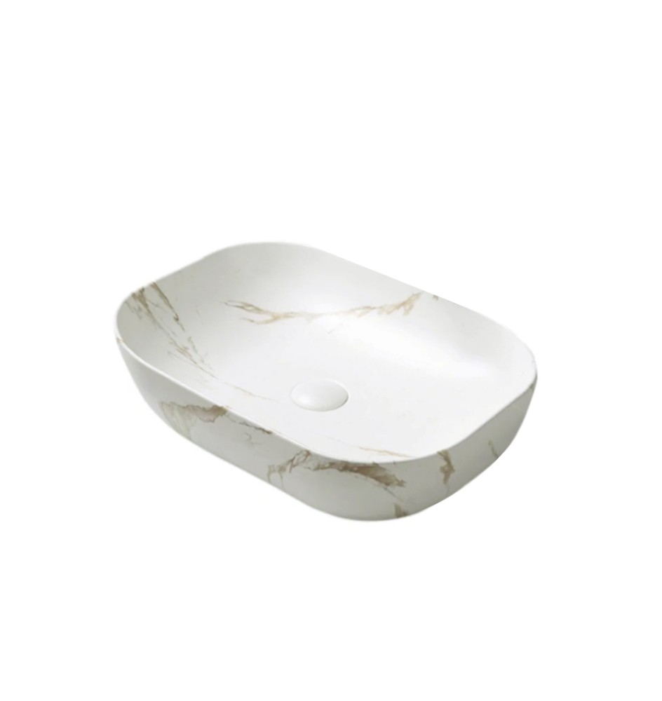 K2426-P76 Countertop marble Ceramic basin