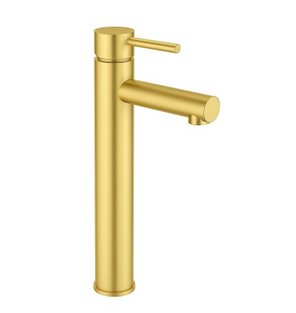 HD4231SHPBG BRUSHED GOLD Round Tall Basin Mixer