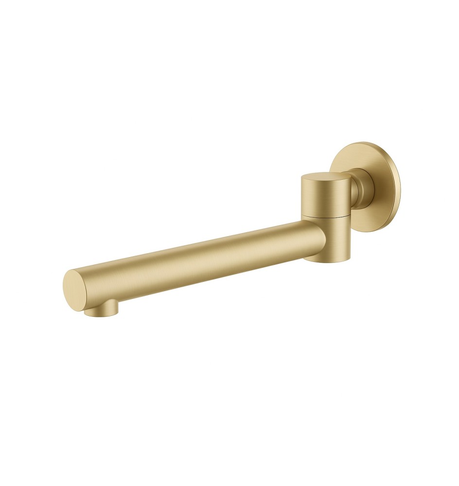SP25SWBG round bath spout BRUSHED GOLD swivel