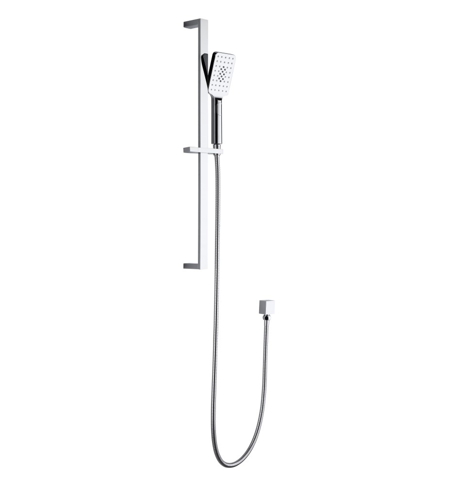 100118-7 Chrome Shower Hand With Rail