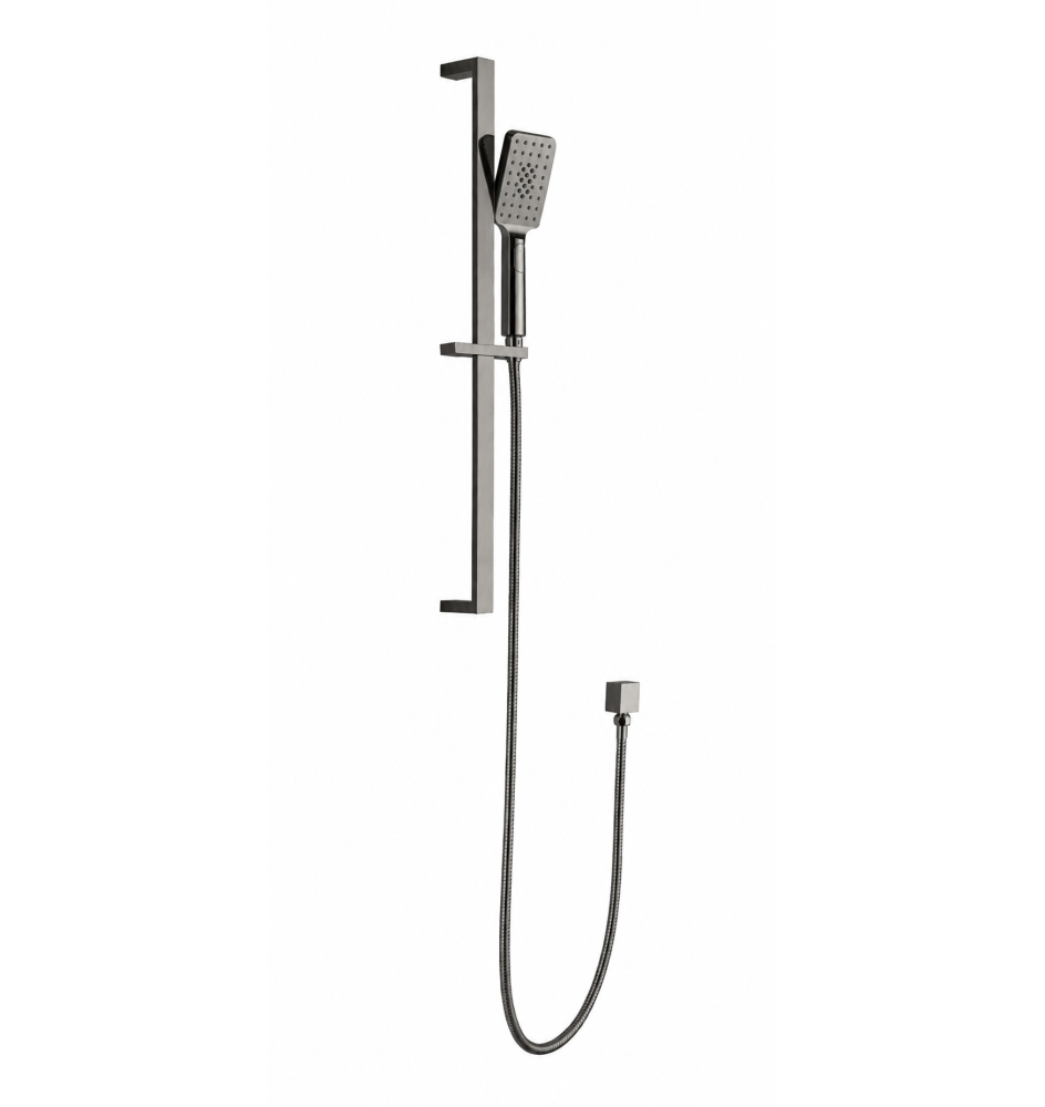 100118-GM GUNMETAL shower Hand  With Rail