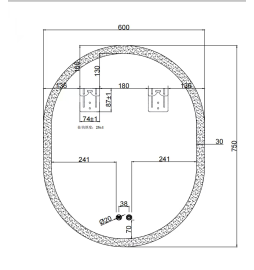 P0015 Frameless LED Mirror
