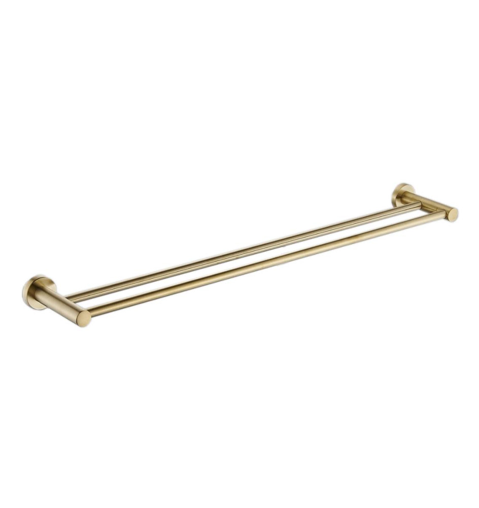 300349BG 800mm BRUSHED GOLD Double Towel Rail