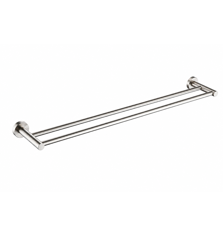 300349BN 800mm BRUSHED NICKEL Double Towel Rail
