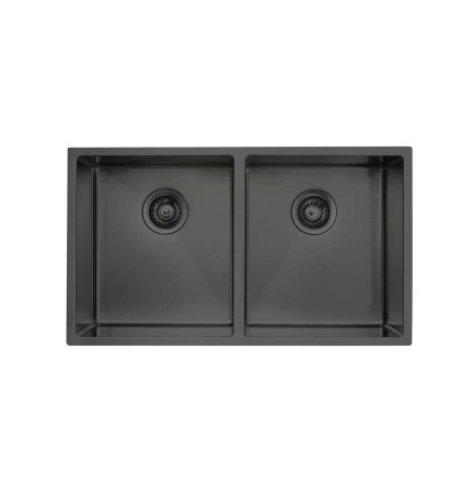 CT-7744DBK Undermount Double Bowl Sink