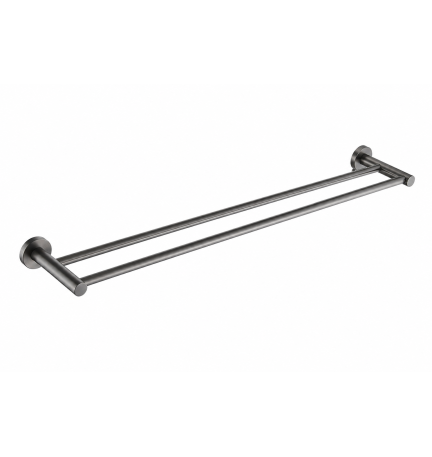 300349GM 800mm GUNMETAL Double Towel Rail