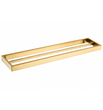 203548BG 600mm BRUSHED GOLD Double Towel Rail