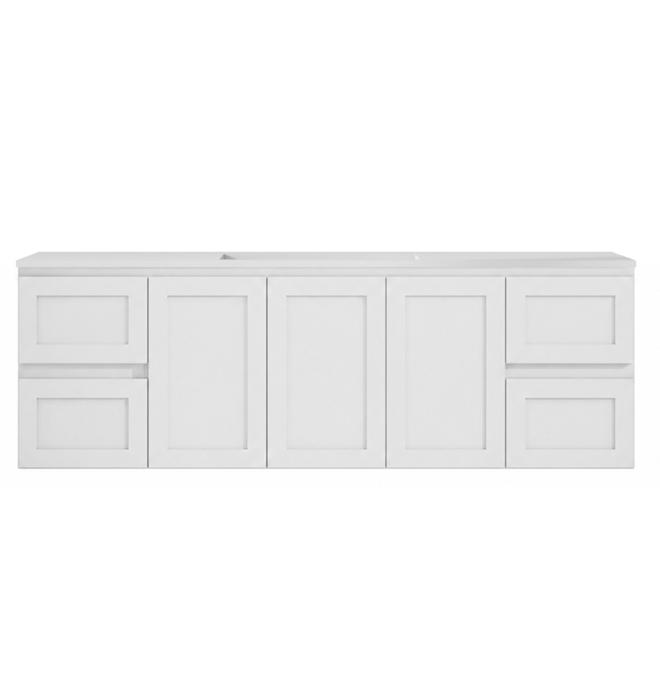 SKBA15046W SOFIA Wall Hung vanity MATTE WHITE | Danish Building Supplies