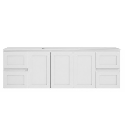 SKBA15046W SOFIA Wall Hung vanity MATTE WHITE | Danish Building Supplies