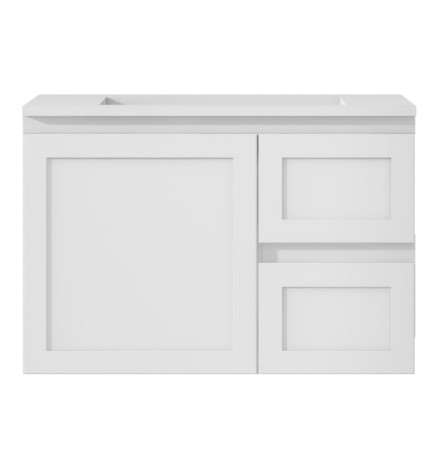 SKBA7546W SOFIA Wall Hung vanity MATTE WHITE | Danish Building Supplies
