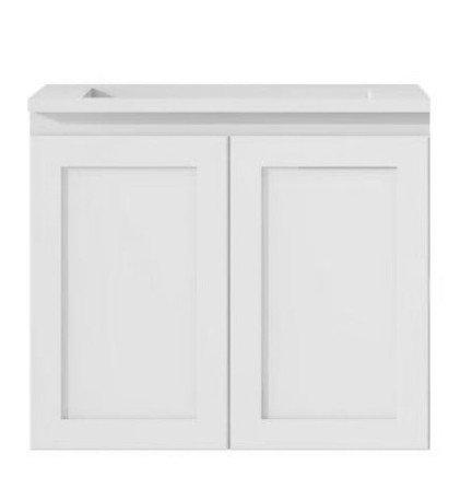 SKBA6046W SOFIA Wall Hung vanity MATTE WHITE | Danish Building Supplies