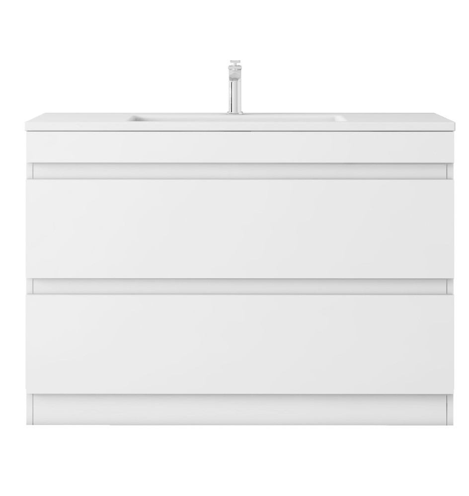 CXL1200A Gloss White Freestanding Vanity