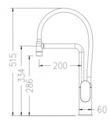 FE28-BK Kitchen Mixer Pull Out