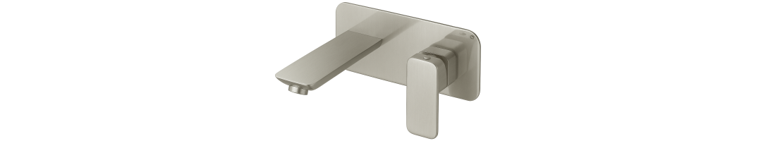 Brushed Nickel Wall Mixers | Bath & Basin Tapware | 40% Off